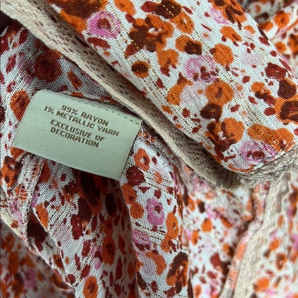 Nalini Floral Tie Front Top With Bell sleeves - Picture 4 of 4